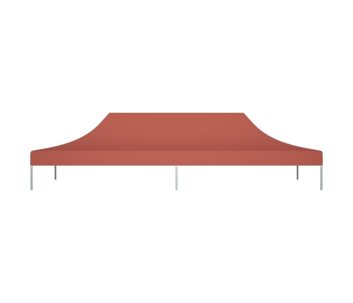 Techo de carpa para celebraciones terracota 6x3 m 270 g/m²