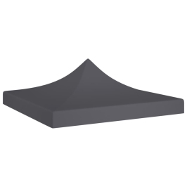 Techo de carpa para celebraciones gris antracita 2x2 m 270 g/m²