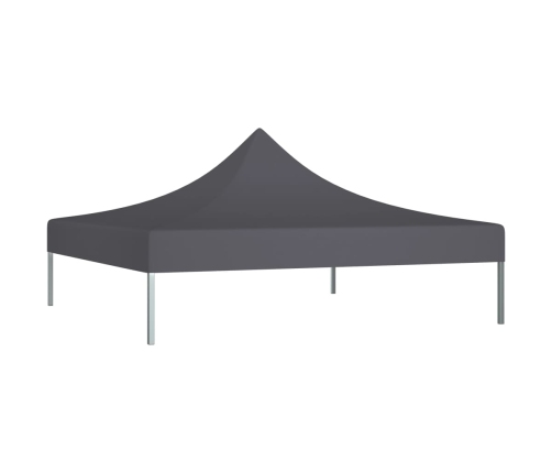 Techo de carpa para celebraciones gris antracita 2x2 m 270 g/m²