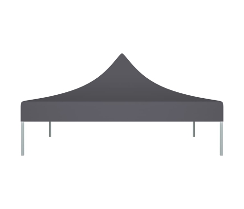 Techo de carpa para celebraciones gris antracita 2x2 m 270 g/m²