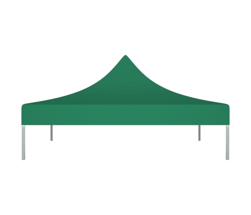 Techo de carpa para celebraciones verde 2x2 m 270 g/m²