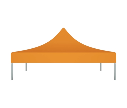 Techo de carpa para celebraciones naranja 2x2 m 270 g/m²