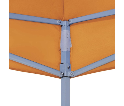 Techo de carpa para celebraciones naranja 2x2 m 270 g/m²