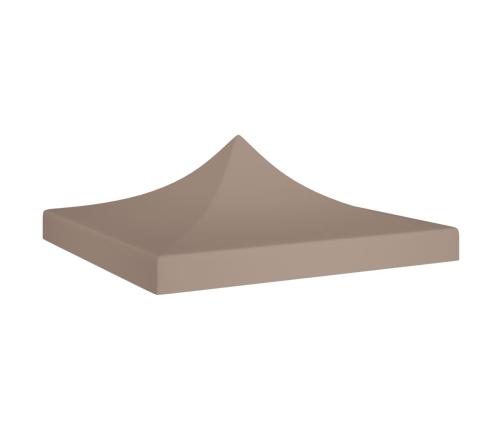 Techo de carpa para celebraciones gris taupé 2x2 m 270 g/m²
