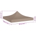 Techo de carpa para celebraciones gris taupé 2x2 m 270 g/m²