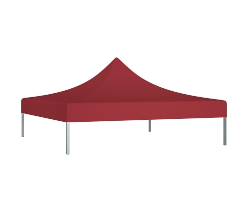 Techo de carpa para celebraciones burdeos 2x2 m 270 g/m²