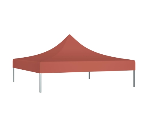 Techo de carpa para celebraciones terracota 2x2 m 270 g/m²