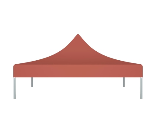 Techo de carpa para celebraciones terracota 2x2 m 270 g/m²