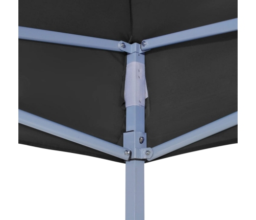 Techo de carpa para celebraciones negro 2x2 m 270 g/m²