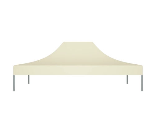 Techo de carpa para celebraciones color crema 4x3 m 270 g/m²