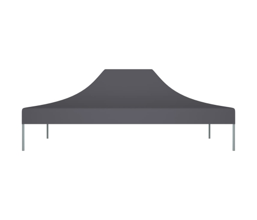 Techo de carpa para celebraciones gris antracita 4x3 m 270 g/m²