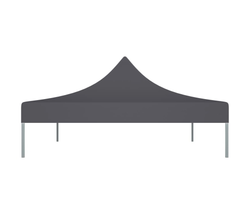 Techo de carpa para celebraciones gris antracita 4x3 m 270 g/m²