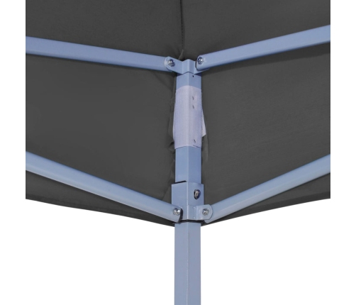 Techo de carpa para celebraciones gris antracita 4x3 m 270 g/m²