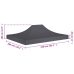 Techo de carpa para celebraciones gris antracita 4x3 m 270 g/m²