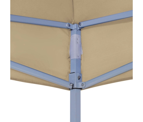 Techo de carpa para celebraciones beige 4x3 m 270 g/m²