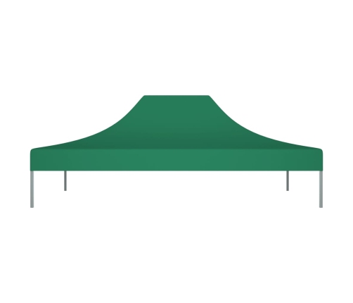 Techo de carpa para celebraciones verde 4x3 m 270 g/m²