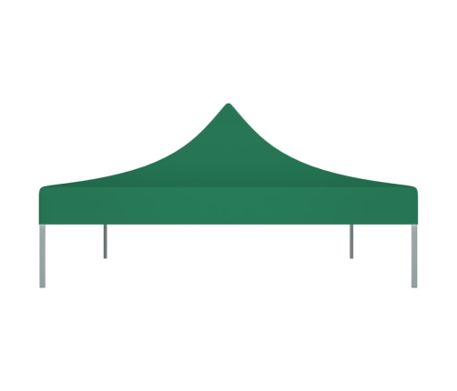 Techo de carpa para celebraciones verde 4x3 m 270 g/m²