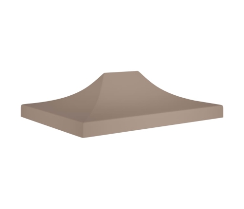 Techo de carpa para celebraciones gris taupe 4x3 m 270 g/m²