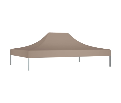 Techo de carpa para celebraciones gris taupe 4x3 m 270 g/m²