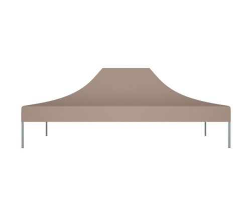 Techo de carpa para celebraciones gris taupe 4x3 m 270 g/m²