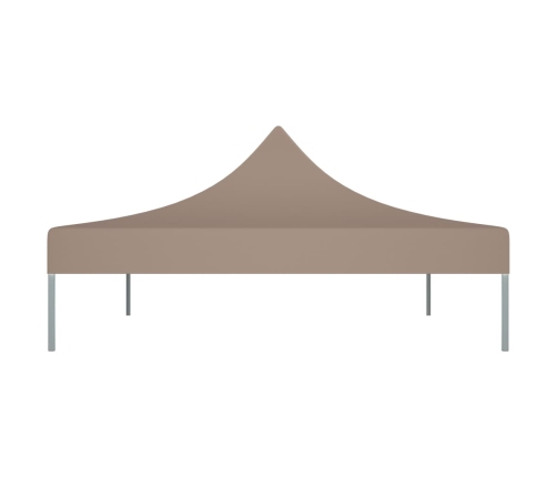 Techo de carpa para celebraciones gris taupe 4x3 m 270 g/m²