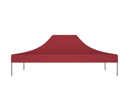 Techo de carpa para celebraciones burdeos 4x3 m 270 g/m²