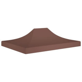 Techo de carpa para celebraciones marrón 4x3 m 270 g/m²