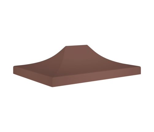 Techo de carpa para celebraciones marrón 4x3 m 270 g/m²