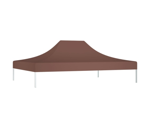Techo de carpa para celebraciones marrón 4x3 m 270 g/m²