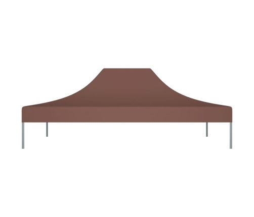 Techo de carpa para celebraciones marrón 4x3 m 270 g/m²