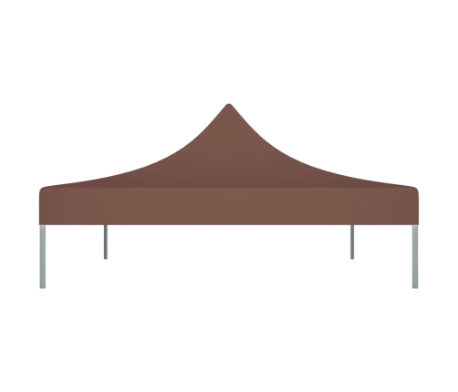 Techo de carpa para celebraciones marrón 4x3 m 270 g/m²