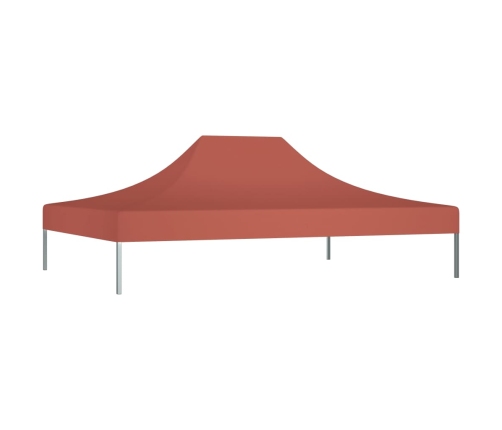 Techo de carpa para celebraciones color terracota 4x3m 270g/m²