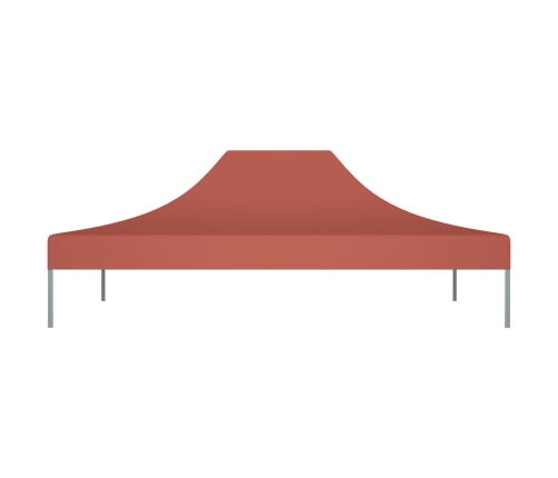 Techo de carpa para celebraciones color terracota 4x3m 270g/m²