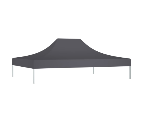 Techo de carpa para celebraciones gris antracita 4,5x3m 270g/m²