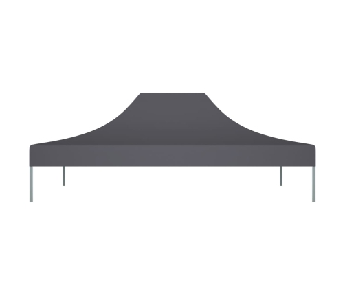 Techo de carpa para celebraciones gris antracita 4,5x3m 270g/m²