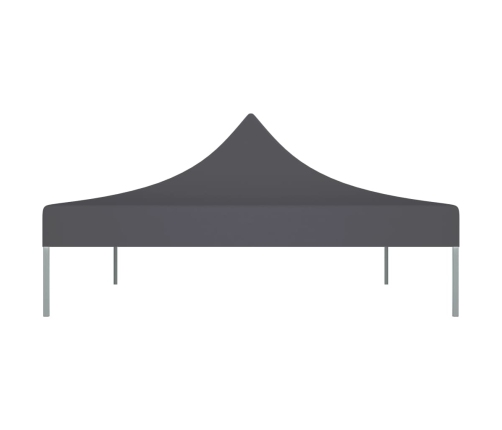 Techo de carpa para celebraciones gris antracita 4,5x3m 270g/m²