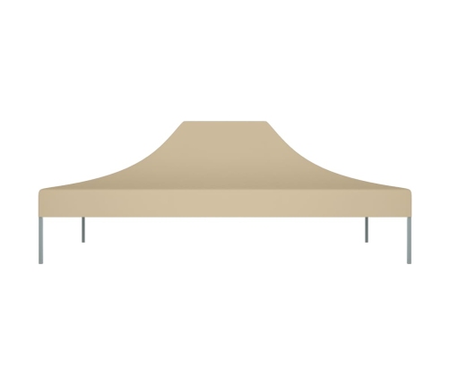 Techo de carpa para celebraciones beige 4,5x3 m 270 g/m²