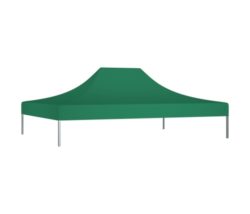 Techo de carpa para celebraciones verde 4,5x3 m 270 g/m²