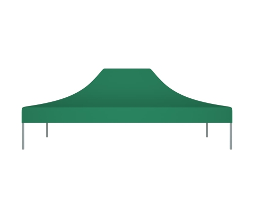 Techo de carpa para celebraciones verde 4,5x3 m 270 g/m²