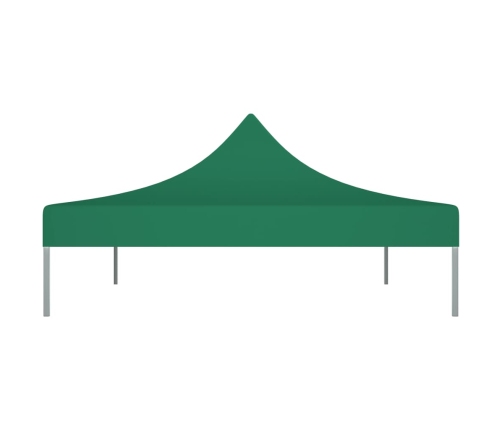 Techo de carpa para celebraciones verde 4,5x3 m 270 g/m²