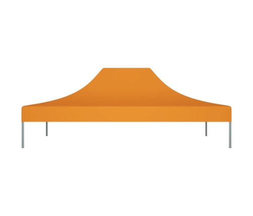 Techo de carpa para celebraciones naranja 4,5x3 m 270 g/m²