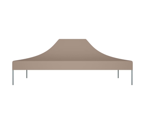 Techo de carpa para celebraciones gris taupe 4,5x3 m 270 g/m²