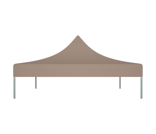 Techo de carpa para celebraciones gris taupe 4,5x3 m 270 g/m²