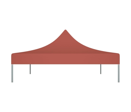 Techo de carpa para celebraciones terracota 4,5x3 m 270 g/m²