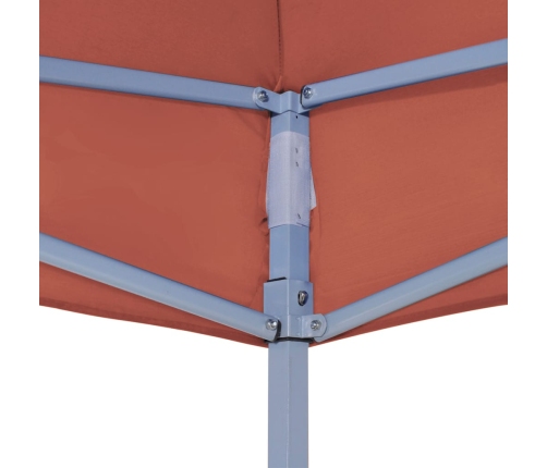 Techo de carpa para celebraciones terracota 4,5x3 m 270 g/m²