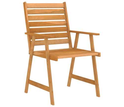 Juego de comedor para jardín 7 piezas madera maciza de acacia