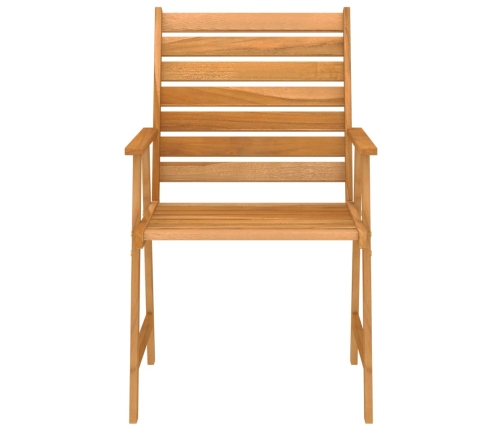 Juego de comedor para jardín 7 piezas madera maciza de acacia