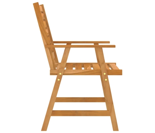 Juego de comedor para jardín 7 piezas madera maciza de acacia