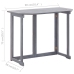 Muebles de bistró para jardín 2 pzas madera maciza acacia gris