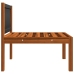 Muebles de jardín 8 pzas cojines crema madera maciza de acacia